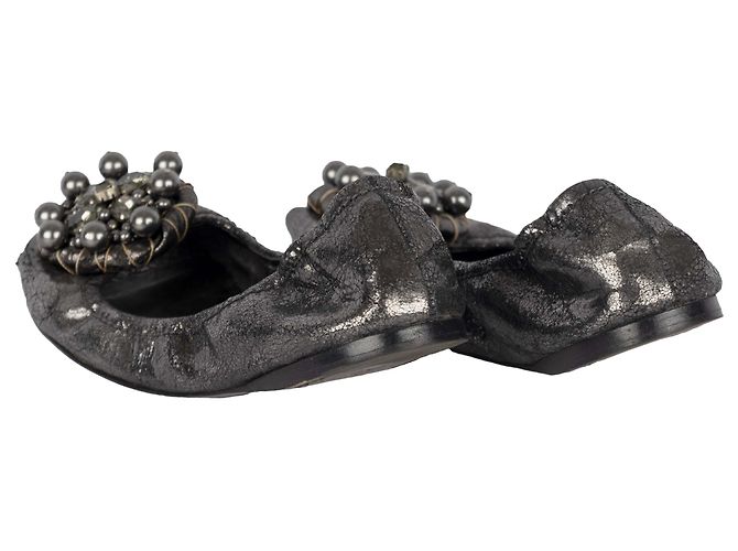 Bailarinas con puntera adornada de Miu Miu Negro - vista 3