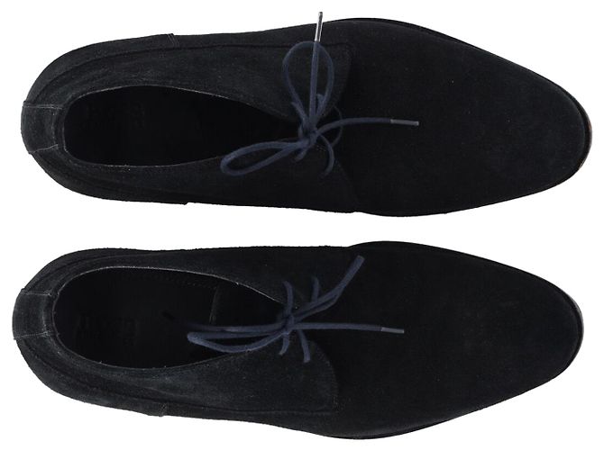 Stivaletti con lacci Hugo Boss Desert in camoscio nero - vista 5