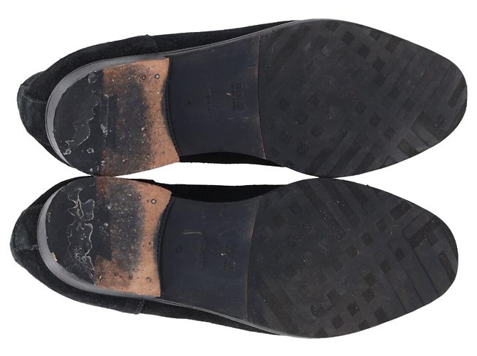 Stivaletti con lacci Hugo Boss Desert in camoscio nero - vista 6