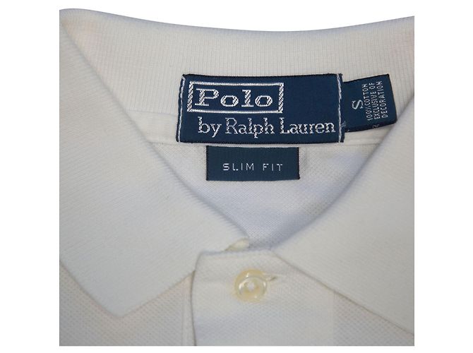 Polo de corte slim en algodón blanco de Polo Ralph Lauren - vista 4