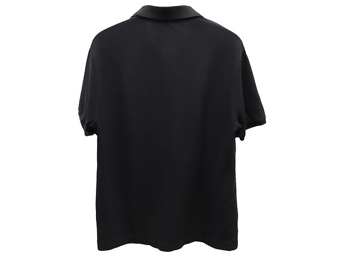 Polo Stone Island Regular Fit in cotone nero - vista 3