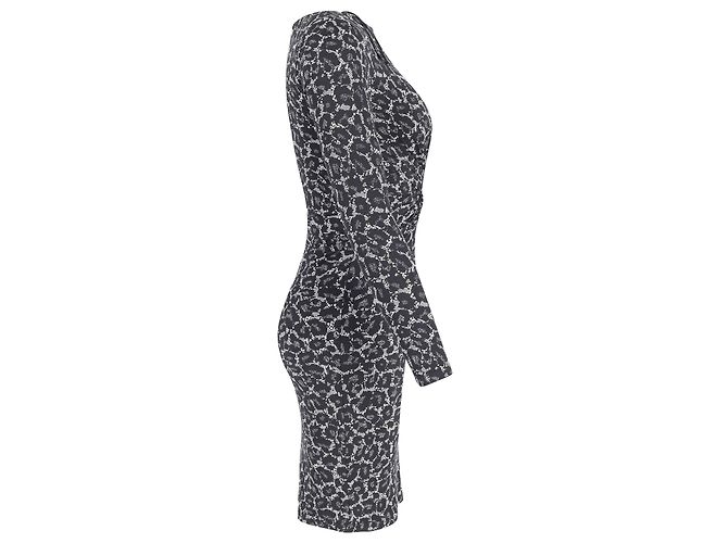 Michael Kors Midikleid aus Polyester mit Animal-Print Python drucken - Ansicht 3