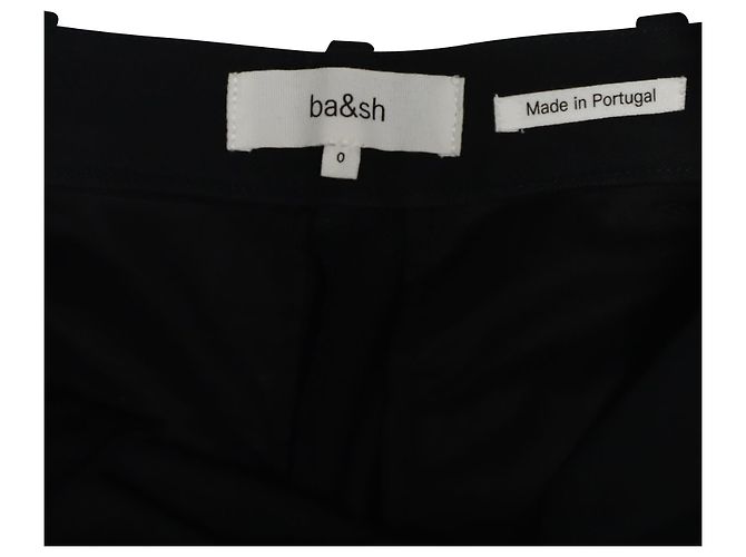 Ba&sh Cinley Slim Hose aus schwarzer Baumwolle - Ansicht 3