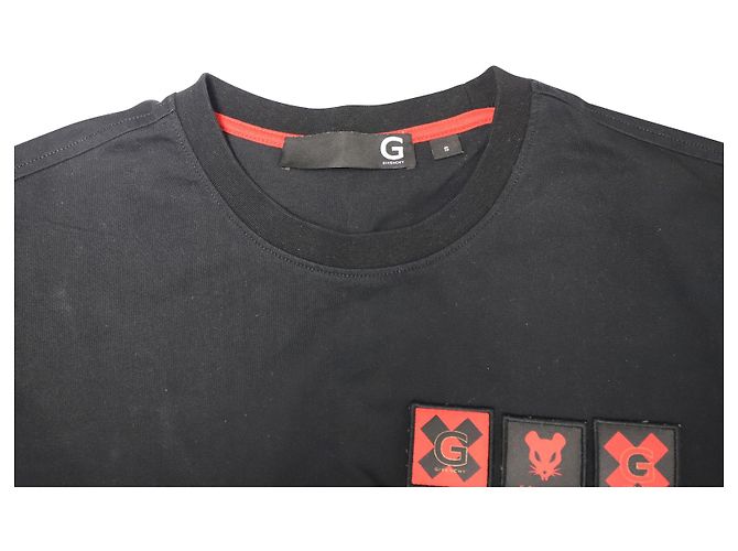 T-shirt G Givenchy Mouse Patch in cotone nero - vista 3
