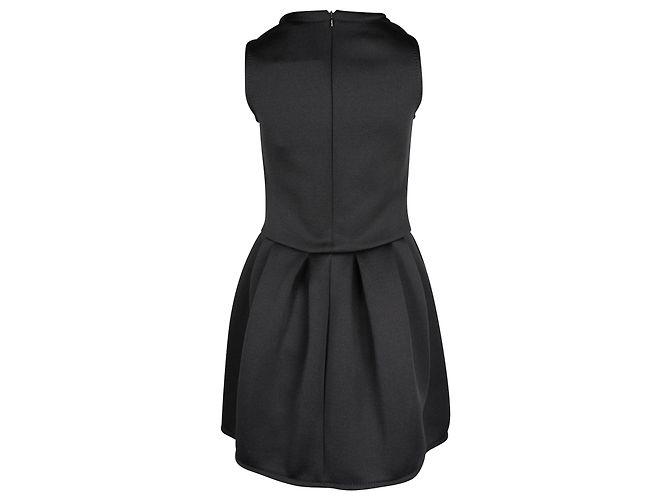 Max Mara Shock Jersey-Minikleid aus schwarzem Polyester - Ansicht 4