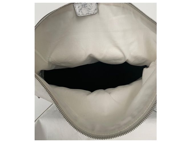 Borsa Maison Martin Margiela 5AC in pelle argento e bianca Bianco - vista 10