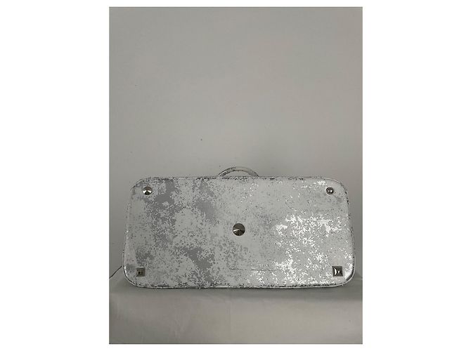 Borsa Maison Martin Margiela 5AC in pelle argento e bianca Bianco - vista 7