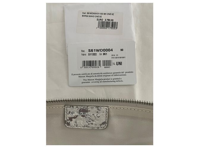Borsa Maison Martin Margiela 5AC in pelle argento e bianca Bianco - vista 8