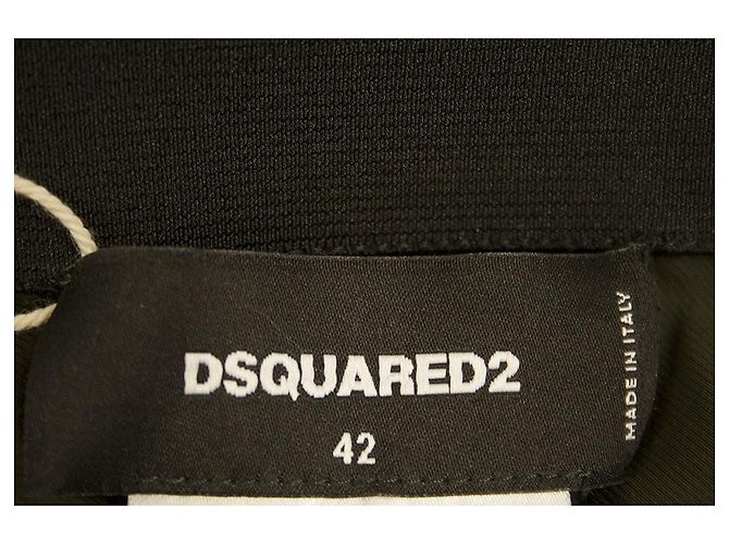 Dsquared2 Dsquared 2 Khakigrüne Logo-Stirrup-Leggings Hosenhosengröße 42 Dunkelgrün - Ansicht 4