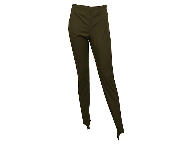 Dsquared2 Dsquared 2 Khakigrüne Logo-Stirrup-Leggings Hosenhosengröße 42 Dunkelgrün - Ansicht 6