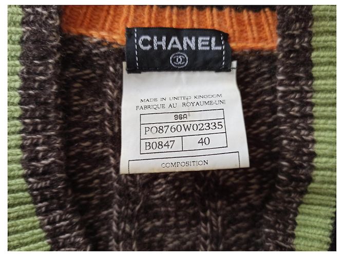 CHANEL - Jersey de cachemir Castaño - vista 2