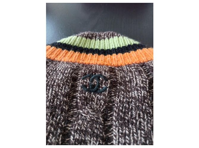 CHANEL - Jersey de cachemir Castaño - vista 5