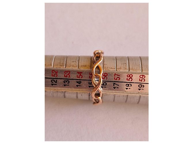 Tiffany & Co 3 Anelli Infinity in Rubedo Metal Rosa - vista 4