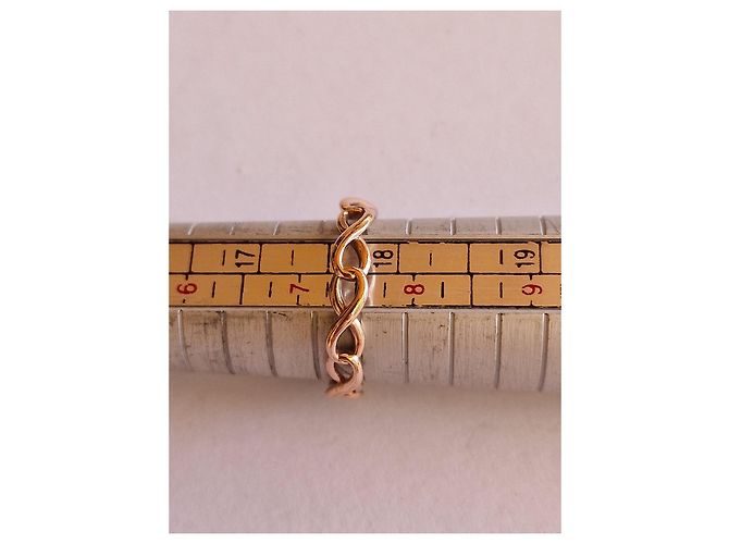 Tiffany & Co 3 Anelli Infinity in Rubedo Metal Rosa - vista 5