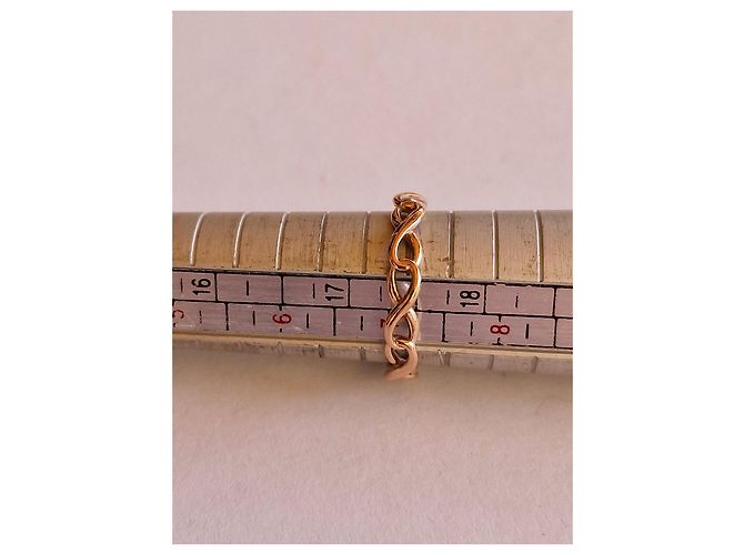 Tiffany & Co 3 Anelli Infinity in Rubedo Metal Rosa - vista 6