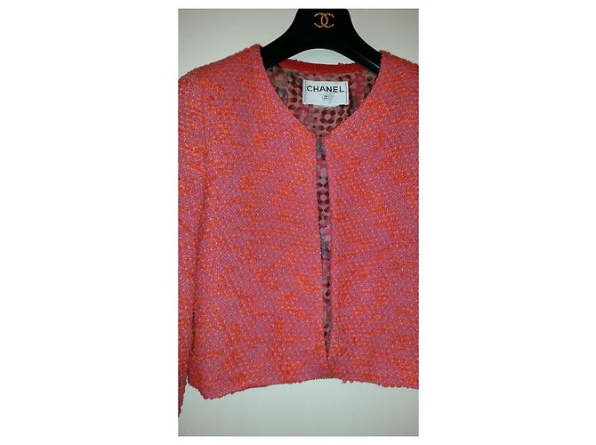 Giacca Chanel T Rosa e Arancione - vista 6
