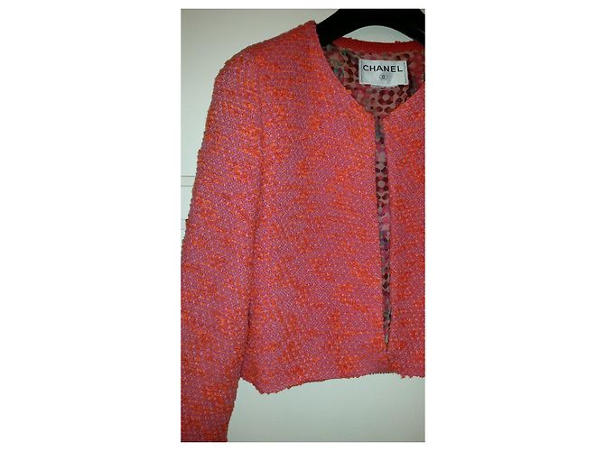 Giacca Chanel T Rosa e Arancione - vista 9