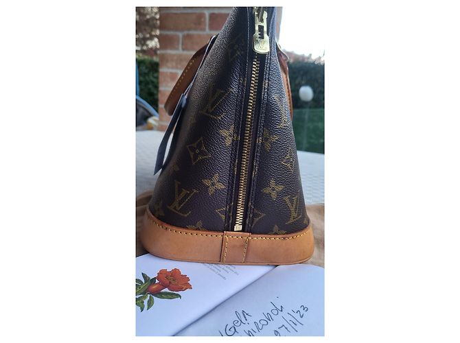 LOUIS VUITTON SAC ALMA PM MONOGRAMME Marron - vue 6