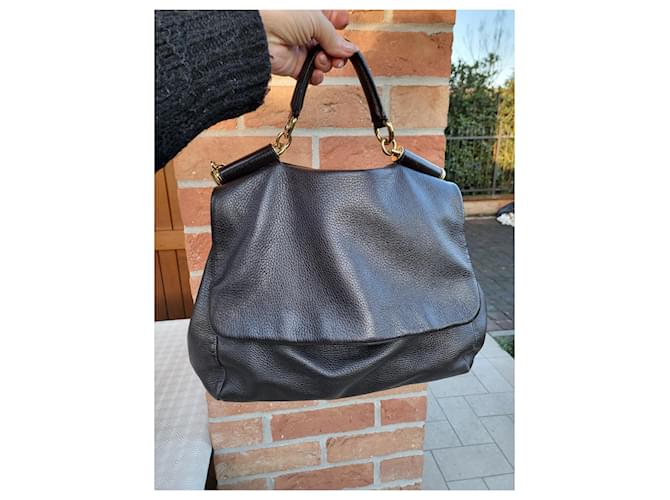 Dolce & Gabbana Borsa Dolce e Gabbana Sicily Marrone scuro - vista 11