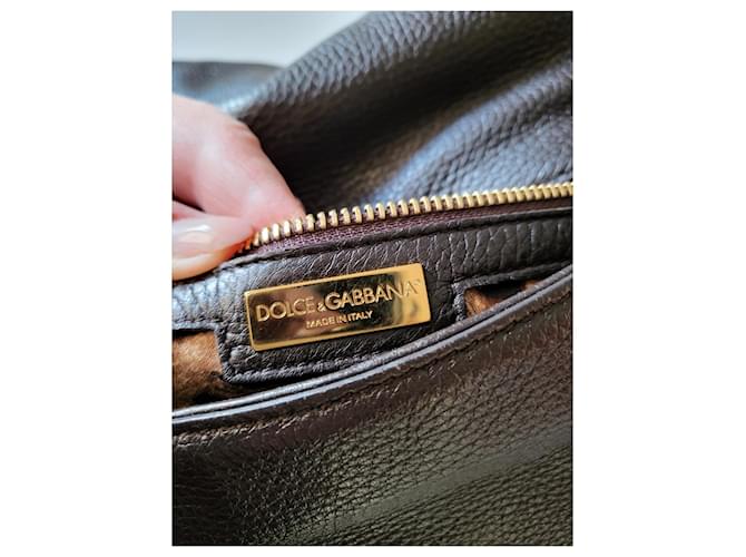 Dolce & Gabbana Borsa Dolce e Gabbana Sicily Marrone scuro - vista 2