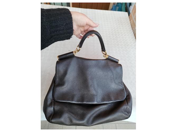 Dolce & Gabbana Borsa Dolce e Gabbana Sicily Marrone scuro - vista 6