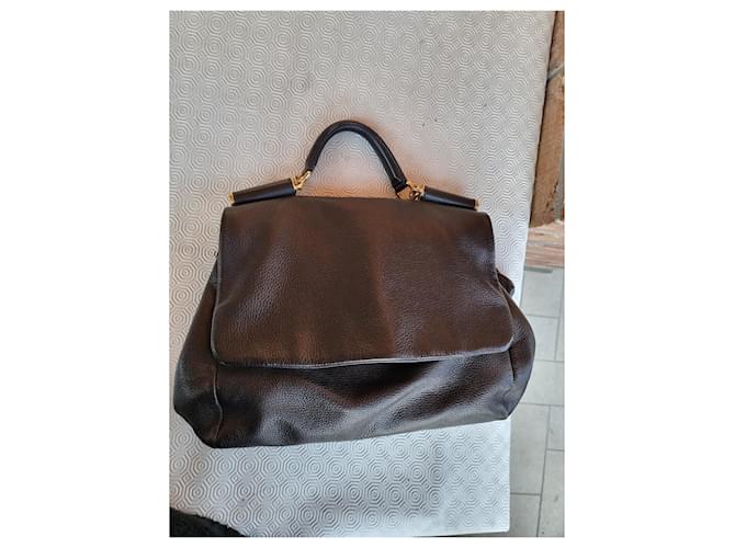 Dolce & Gabbana Borsa Dolce e Gabbana Sicily Marrone scuro - vista 7