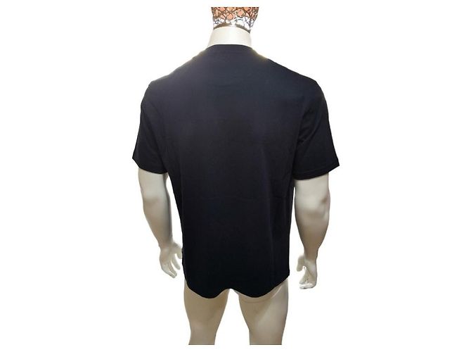 Camiseta Lanvin bordada de algodón azul oscuro - vista 2