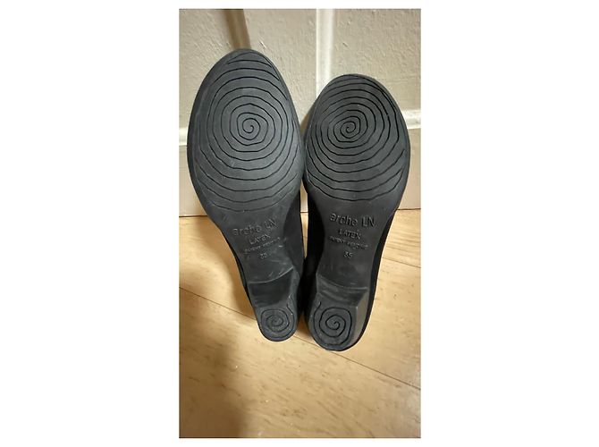 Autre Marque Botines ARCHE de nubuck negro - vista 7