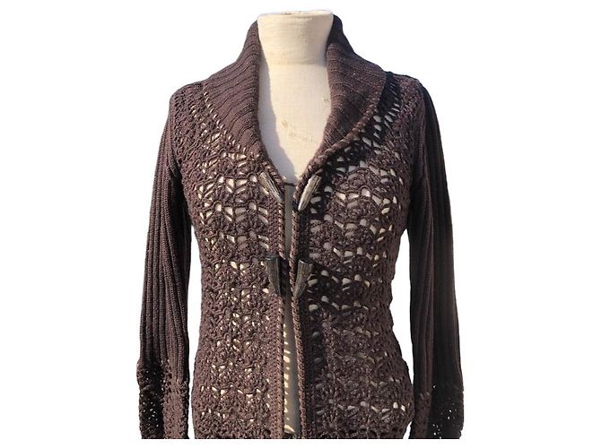 100% Chaqueta de crochet de lana de Karen Millen - vista 2