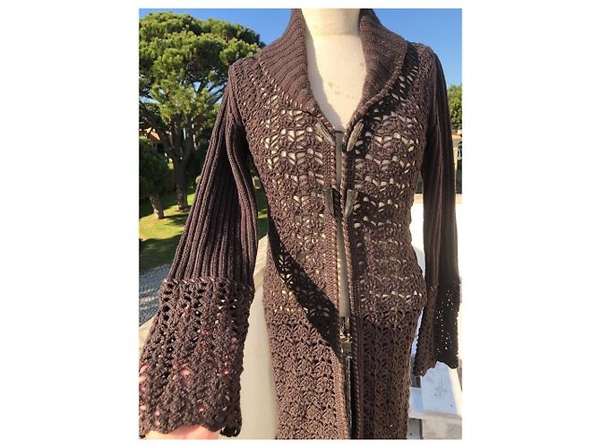 100% Chaqueta de crochet de lana de Karen Millen - vista 4