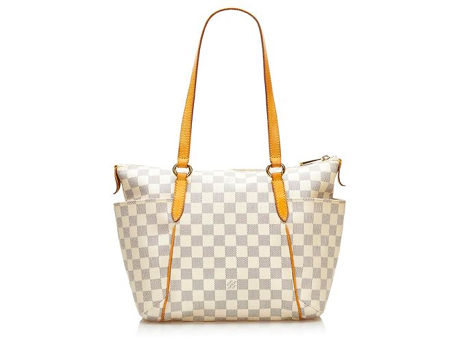 Louis Vuitton White Damier Azur Totally PM Bianco - vista 3