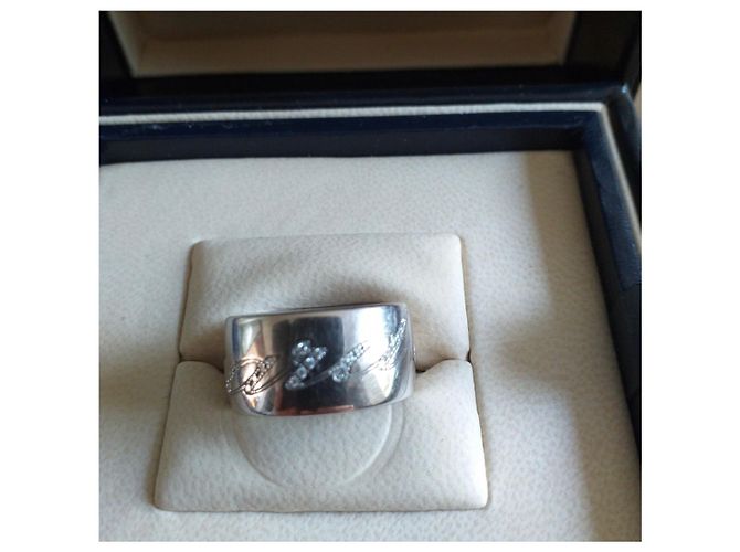 Bague Chopard Chopardissimo Or Blanc Argentée - vue 3