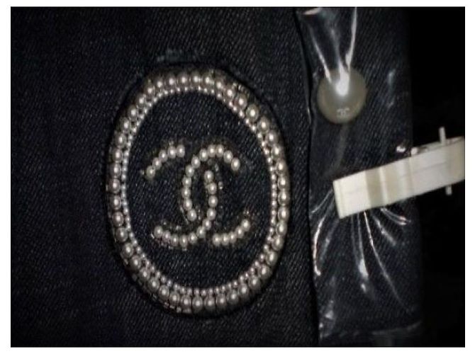 Cambon Jeans Chanel blu in cotone a gamba dritta - vista 6