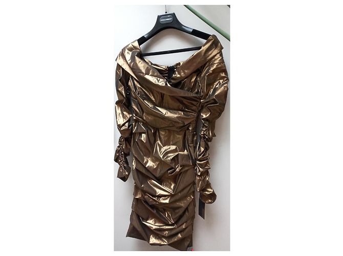 Dolce & Gabbana Jersey Kleid Silber mit langen Ärmeln - Ansicht 4