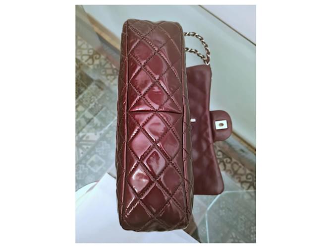 Timeless Chanel Bordeaux intramontabile / Classique Jumbo Bordò - vista 10