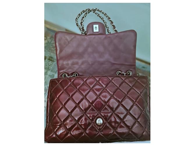 Timeless Chanel Bordeaux intramontabile / Classique Jumbo Bordò - vista 9