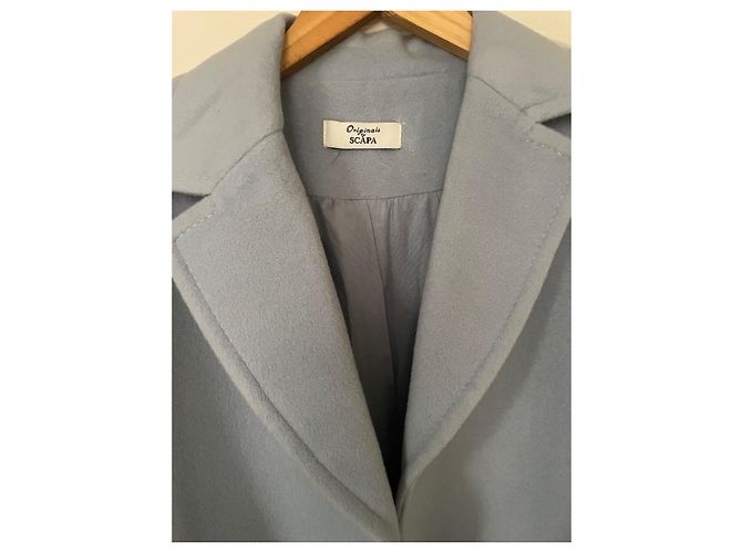 Autre Marque Abrigo de lana Originals By Scapa Azul Claro - vista 4