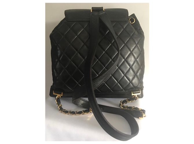 Zaino Chanel in pelle nera Nero - vista 3