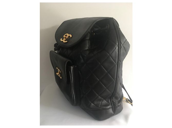 Zaino Chanel in pelle nera Nero - vista 6