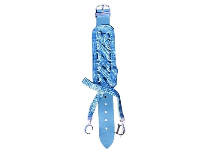 Christian Dior Girocollo e bracciale vintage Dior Blu Silver hardware - vista 4