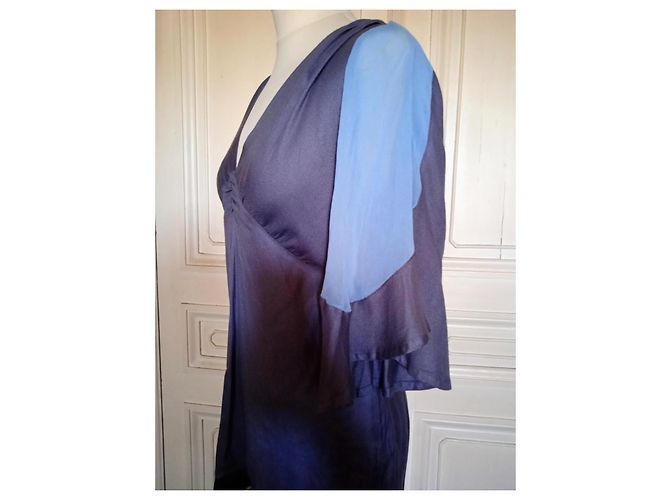 Antik Batik ANTIK ABITO BATIK ABITO MANICHE A FARFALLA TM OR 40/42 Prugna - vista 5
