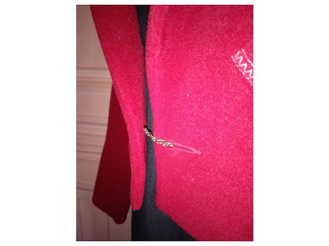 Agnès b. AGNES B TRENDIGE WOLLJACKE T3 ODER T40/42 Rot - Ansicht 10