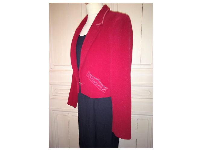Agnès b. AGNES B TRENDIGE WOLLJACKE T3 ODER T40/42 Rot - Ansicht 12
