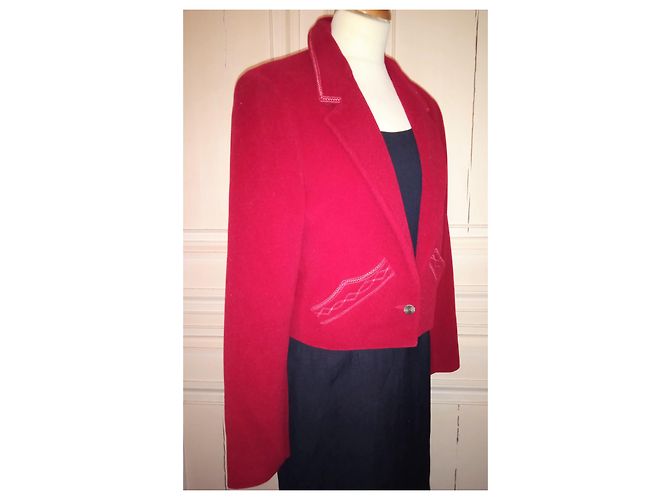 Agnès b. AGNES B TRENDIGE WOLLJACKE T3 ODER T40/42 Rot - Ansicht 2