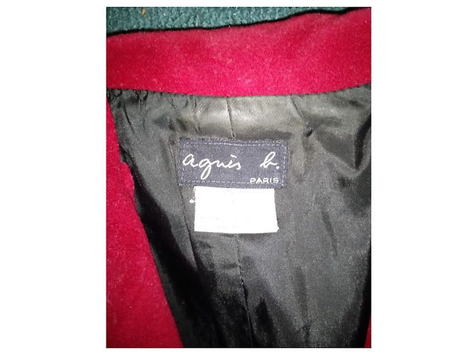 Agnès b. AGNES B TRENDIGE WOLLJACKE T3 ODER T40/42 Rot - Ansicht 3