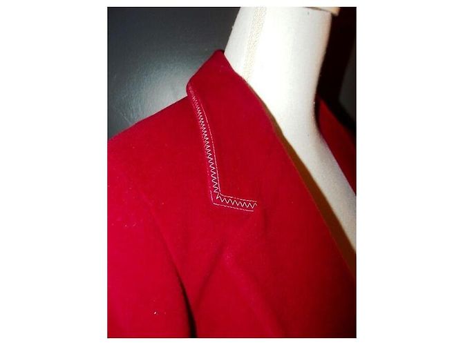 Agnès b. AGNES B TRENDIGE WOLLJACKE T3 ODER T40/42 Rot - Ansicht 5