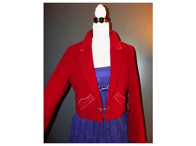 Agnès b. AGNES B TRENDIGE WOLLJACKE T3 ODER T40/42 Rot - Ansicht 8