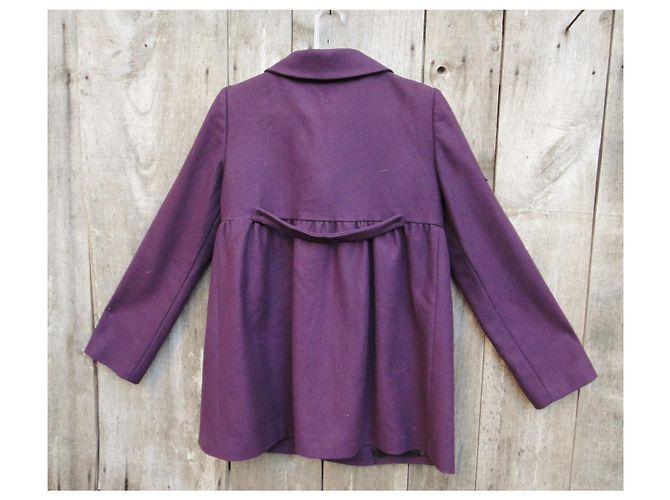 short coat Tara Jarmon size 38 Dark purple - view 5