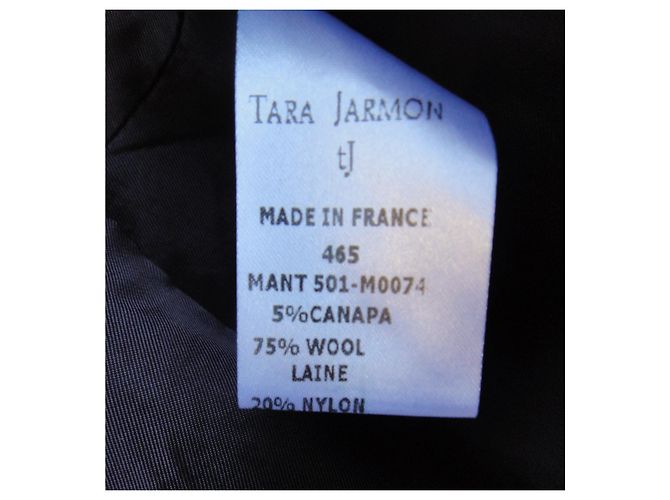 short coat Tara Jarmon size 38 Dark purple - view 6