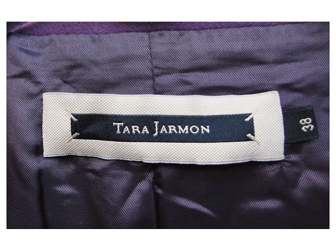 short coat Tara Jarmon size 38 Dark purple - view 8